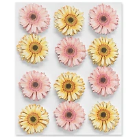12 Packs: 12 ct. (144 total) Gerbera Daisy Stickers by Recollections™