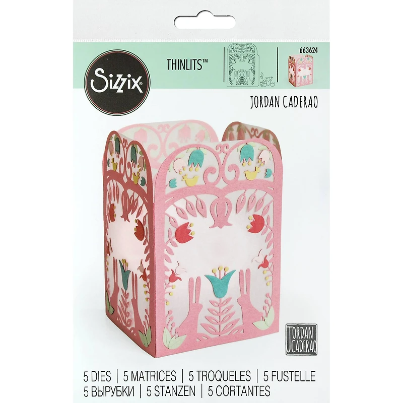 Sizzix® Thinlits® Folk Art Lantern Die Set by Jordan Caderao