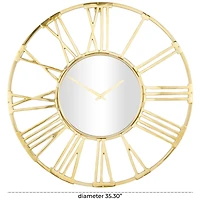 Aluminum Open Frame Geometric Wall Clock