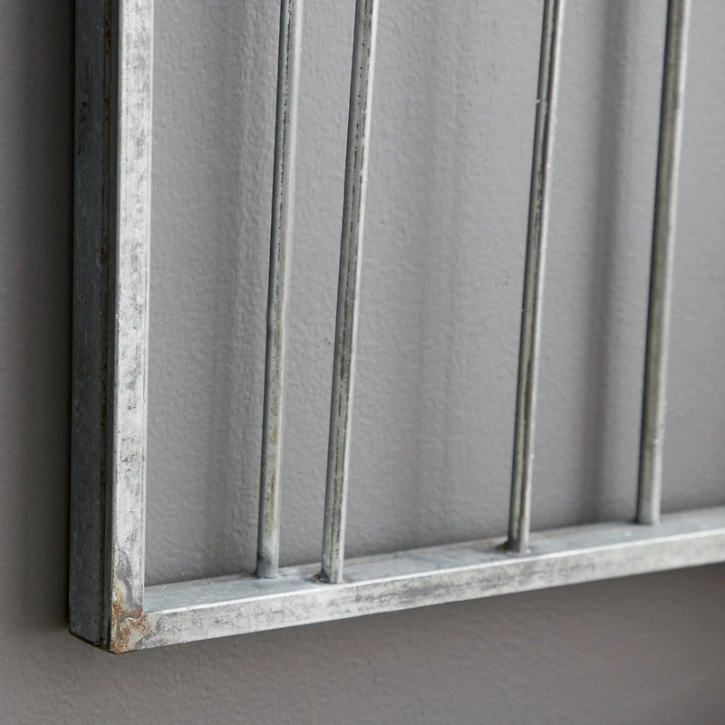 Silver Iron Leaves Wall Decoration