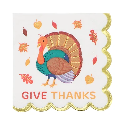 Give Thanks Beverage Napkins, 20ct. by Celebrate It™