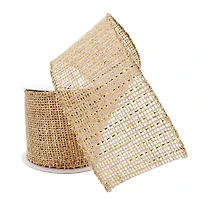 2.5" x 3yd. Metallic Jute Ribbon by Celebrate It®