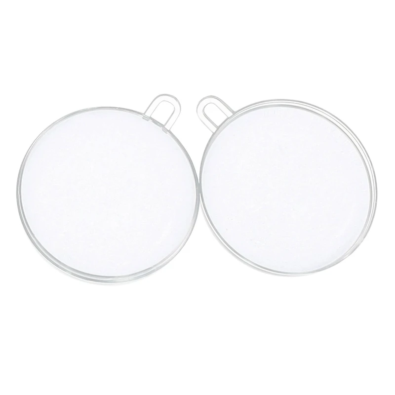 3.5" DIY Clear Plastic Snap Ball Ornaments, 12ct. by Make Market®