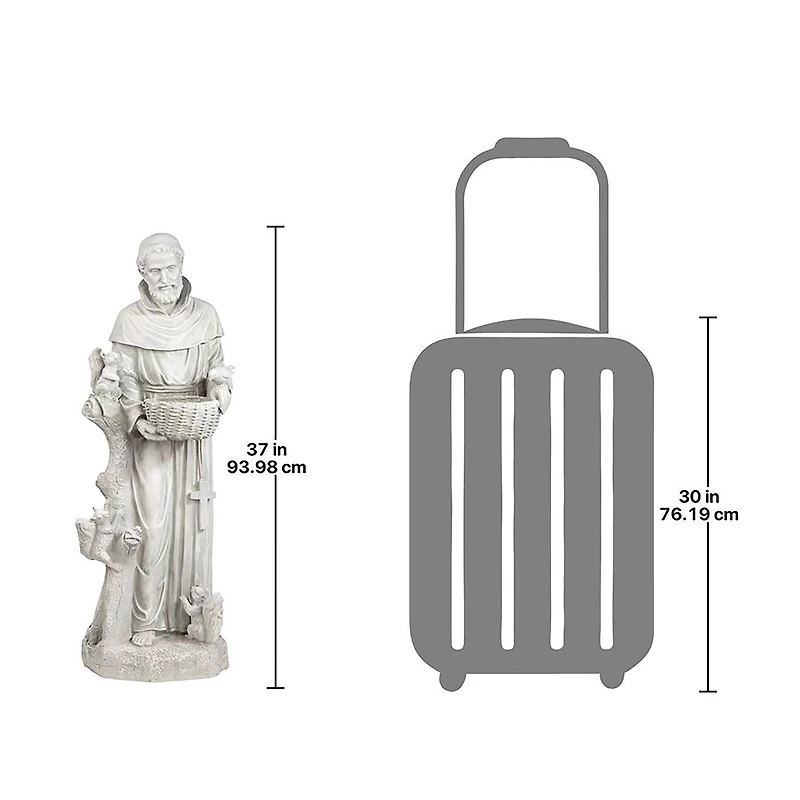 Design Toscano 37" Nature's Nurturer St. Francis Sculpture
