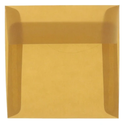 JAM Paper 8" x 8" Square Translucent Vellum Invitation Envelopes