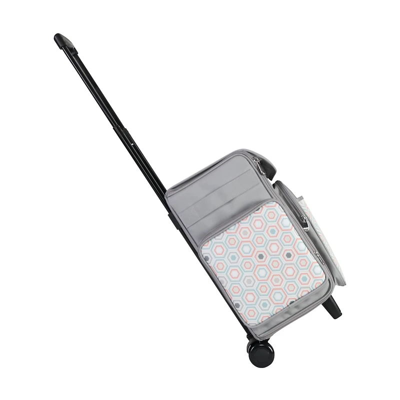 Everything Mary Gray Hexagon Rolling Scrapbook Storage Tote