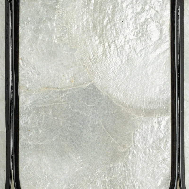 Hello Honey® Black Finish Laminated Capiz Tiered Wall Sconce