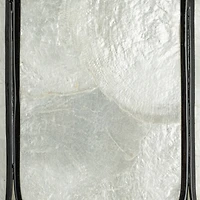 Hello Honey® Black Finish Laminated Capiz Tiered Wall Sconce