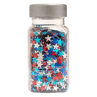 Star Spangle Specialty Polyester Glitter by Recollections™, 0.73oz.