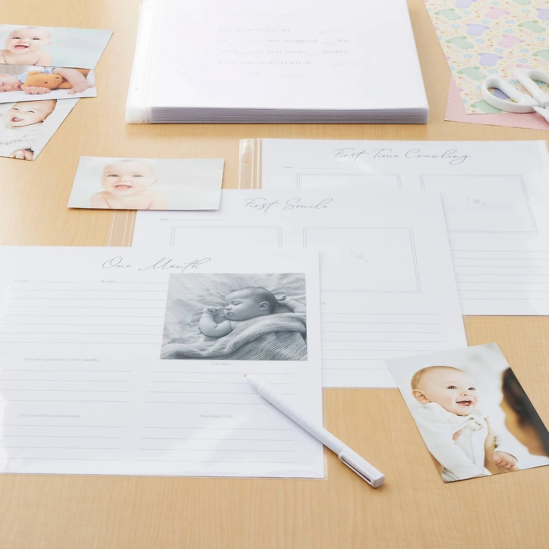 12" x 12" Baby's First Year Guided Scrapbook Layouts by Recollections™