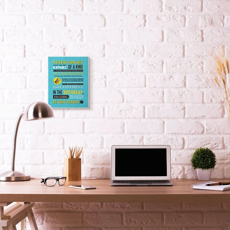 Stupell Industries One Of A Kind Inspirational Wall Art In White Frame