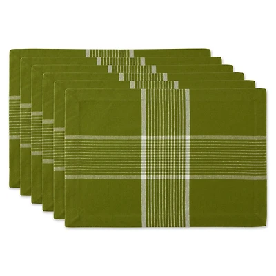 DII® Fiesta Green Check Placemat, 6ct.