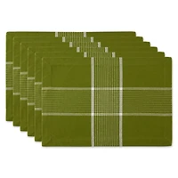 DII® Fiesta Green Check Placemat, 6ct.