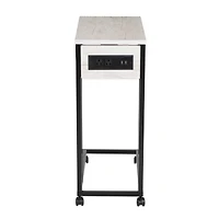 6 Pack: Honey Can Do Light Gray Side Table on Wheels