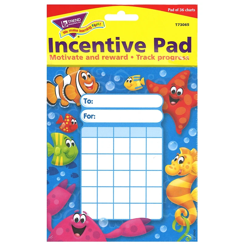 Trend Enterprises® Sea Buddies™ Incentive Pad, 6ct.