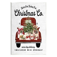 Stupell Industries North Pole Christmas Co. Sign Wall Plaque Art