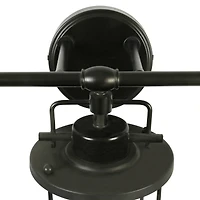 Hello Honey® 28" Black Industrial Metal Cage 3-Light Wall Sconce