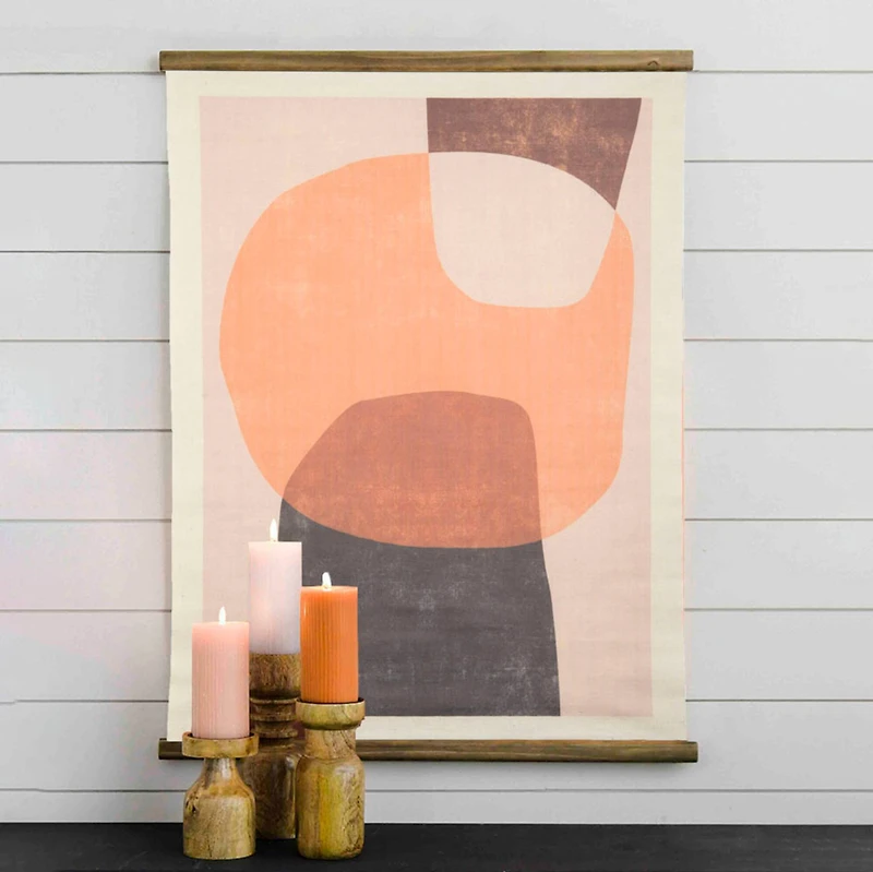 Hello Honey® Abstract Canvas Scroll Wall Hanging