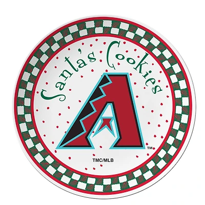 The Memory Company MLB 10" Ceramic Santa Cookie Plate