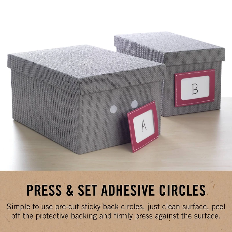 VELCRO® Brand White Stick 'Em Circles