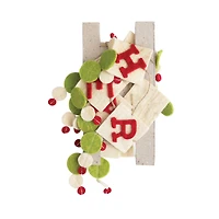 Hello Honey® 6ft. Red & Green Wool Felt Merry Christmas Garland