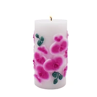 Pink Orchid Pillar Candle by Ashland