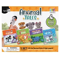 SpiceBox First Library Animal Tales Board Book Set