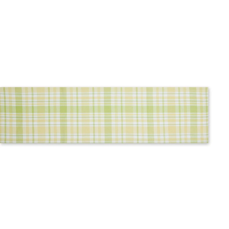 Lemon Bliss Plaid Table Runner 14" x 108"