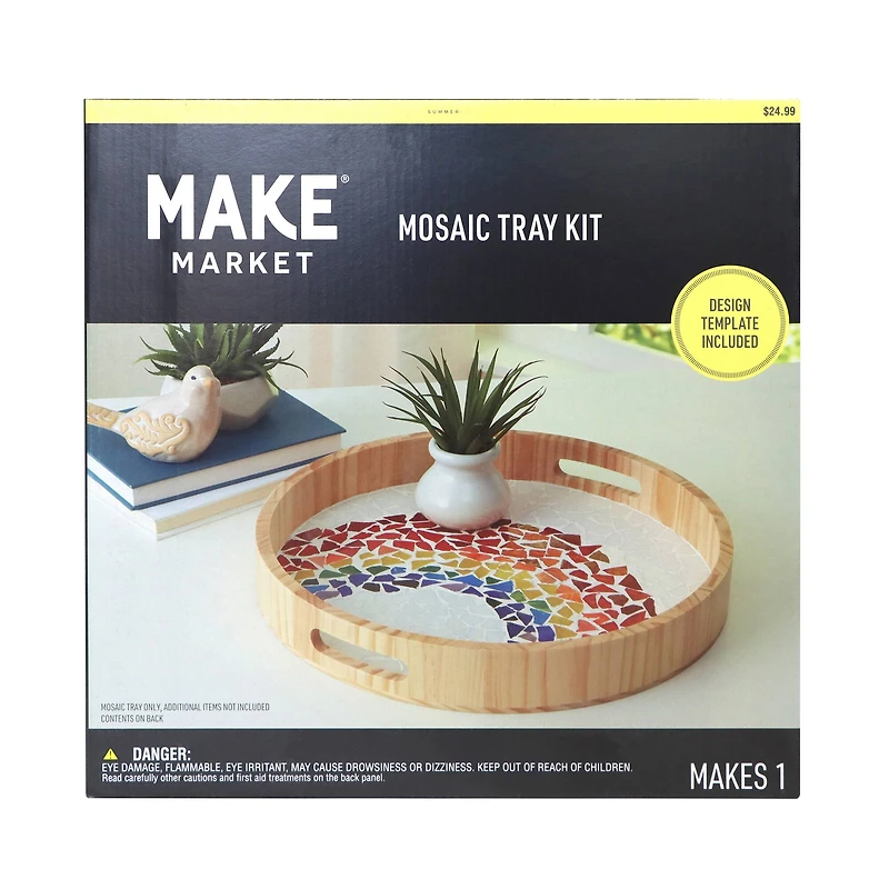 14" Round Rainbow Mosaic Tray Kit by Make Market®