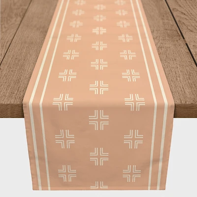 72" Blush Mudcloth Table Runner
