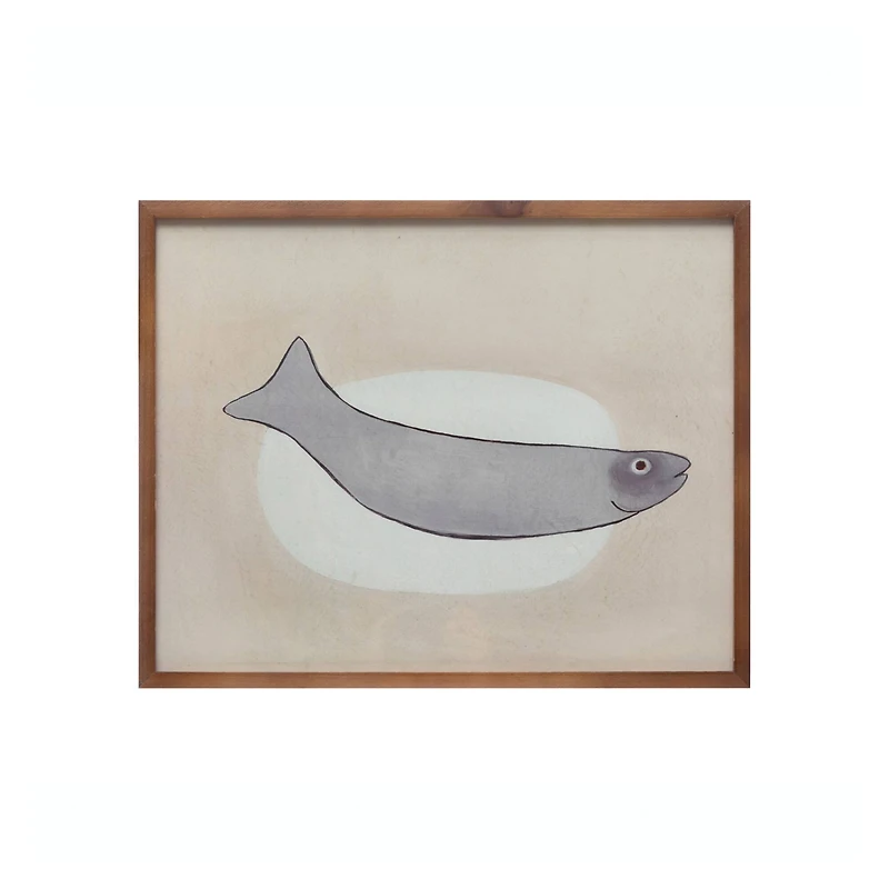 Hello Honey® Fish Wood Framed Wall Décor