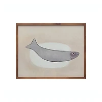 Hello Honey® Fish Wood Framed Wall Décor