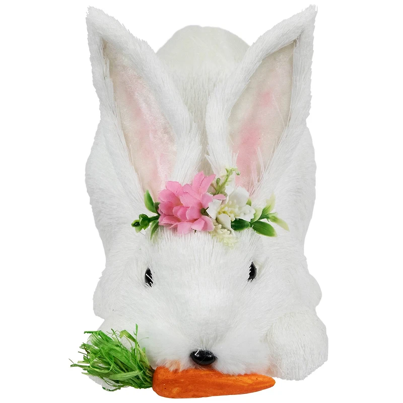 9.25" Easter Rabbit with Carrot Figurine