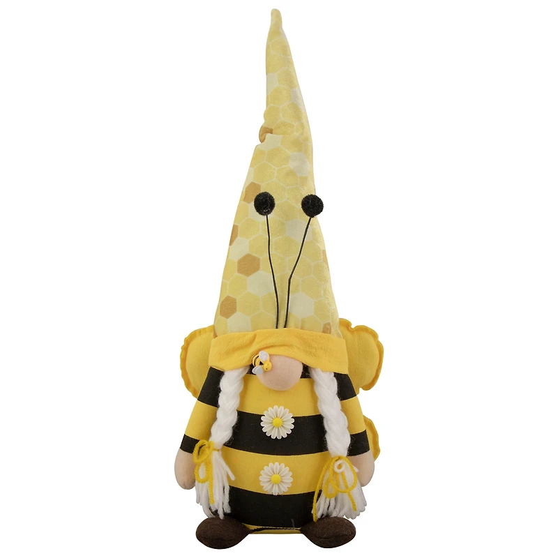 17" Black & Yellow Bumblebee Girl Springtime Gnome