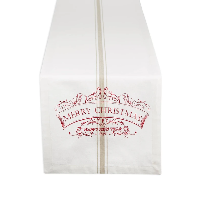 DII® 108" Merry Christmas Printed Table Runner