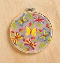 6" Butterflies Embroidery Kit by Loops & Threads®