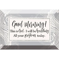 Good Morning! This Is God Glass Plaque with Easel