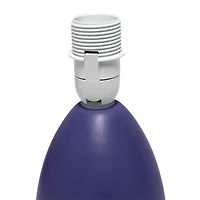 Simple Designs Mini Egg Oval Ceramic Table Lamp