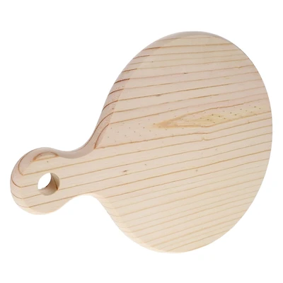 Good Wood by Leisure Arts 11.5" Pine Round Board with Handle