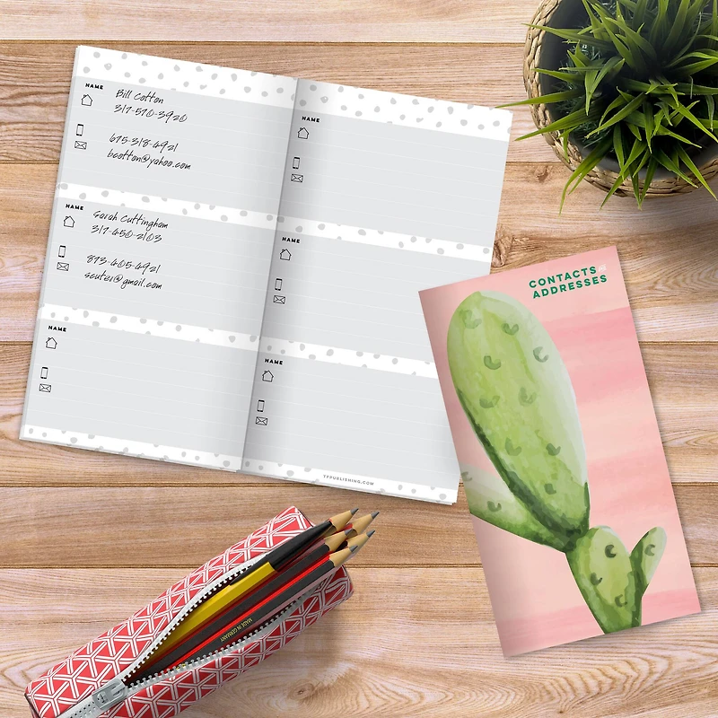 TF Publishing Cactus Address Book