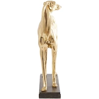 25" The Novogratz Gold Greyhound Dog Sculpture
