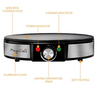 MegaChef Nonstick Crepe and Pancake Maker Breakfast Griddle