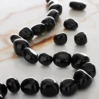 Black Jasper Potato Beads by Bead Landing™