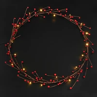 5ft. Red Berry Branch LED Garland String Lights by Ashland®
