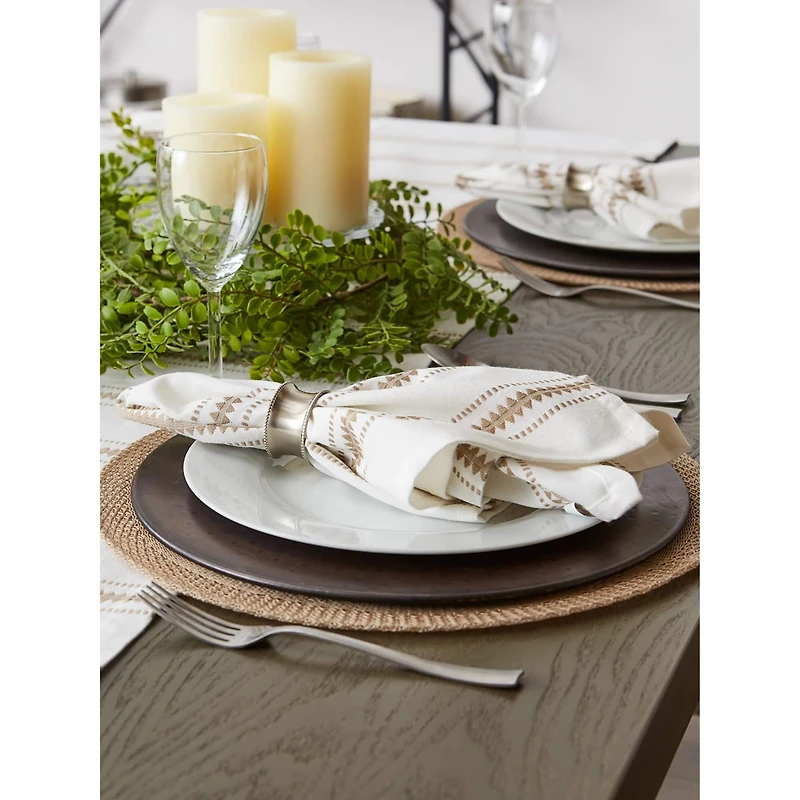 DII® Stone Zig Dobby Stripe Cloth Dinner Napkins, 6ct.