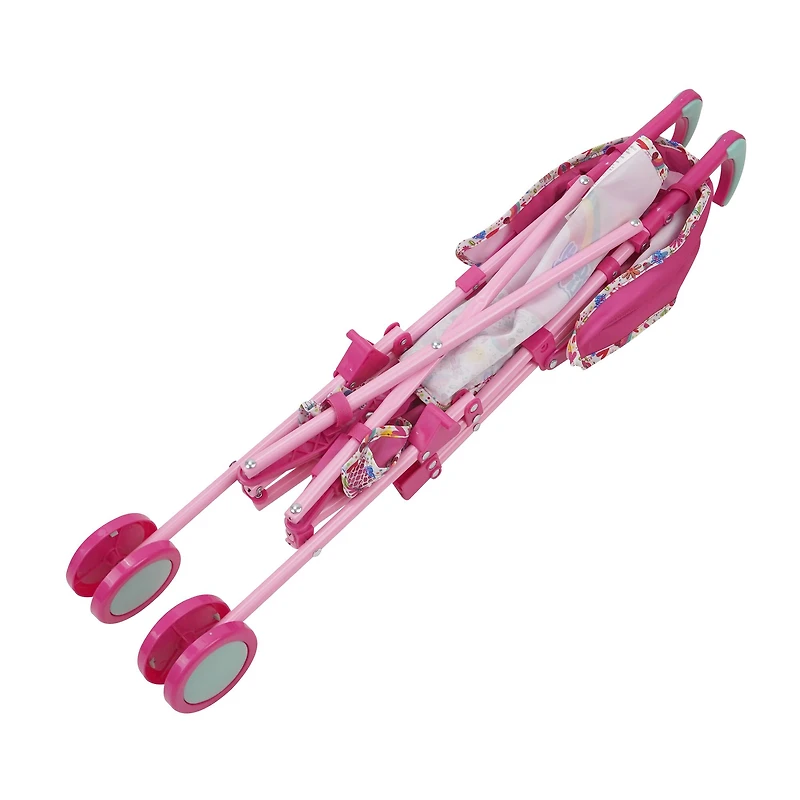 509 Crew Baby Alive Pink and Rainbow Doll Stroller