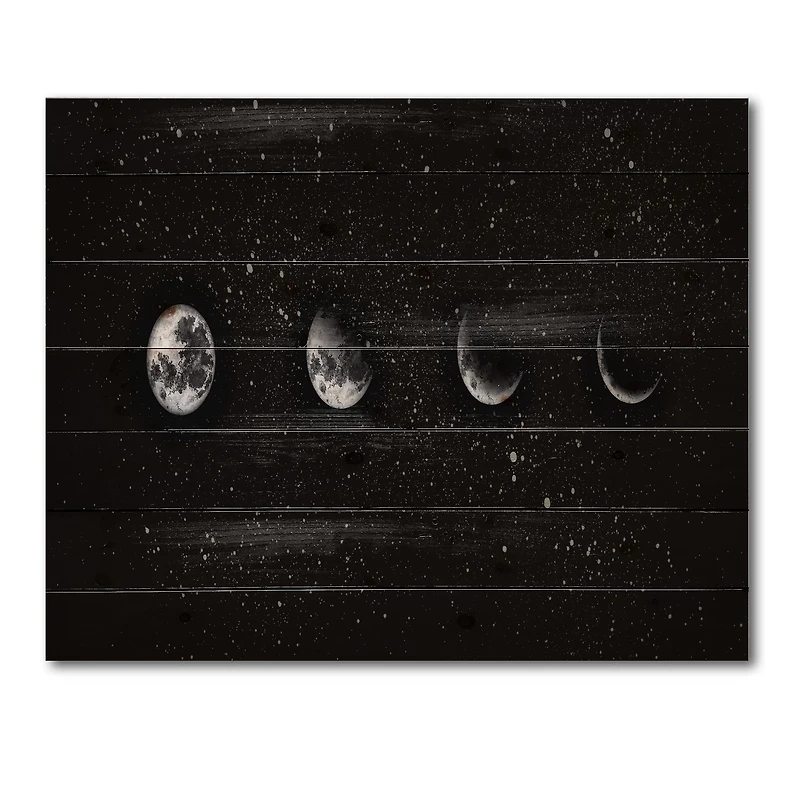 Designart - Moon Phases In The Night Sky
