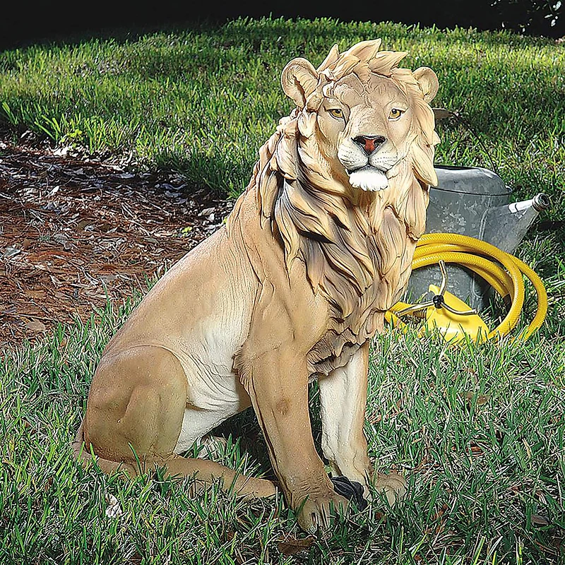Design Toscano 27" King of Beasts Lion Sculpture