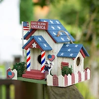 8.5" U.S.A. Patriotic Birdhouse