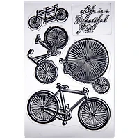 Bo Bunny® Bicycles Clear Stamps